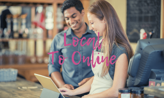 How can doing business online be beneficial for local businesses?